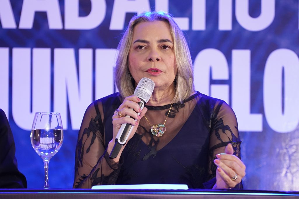 diretora da Escola Nacional de Formação e Aperfeiçoamento de Magistrados do Trabalho (Enamat), ministra Kátia Arruda, em palestra