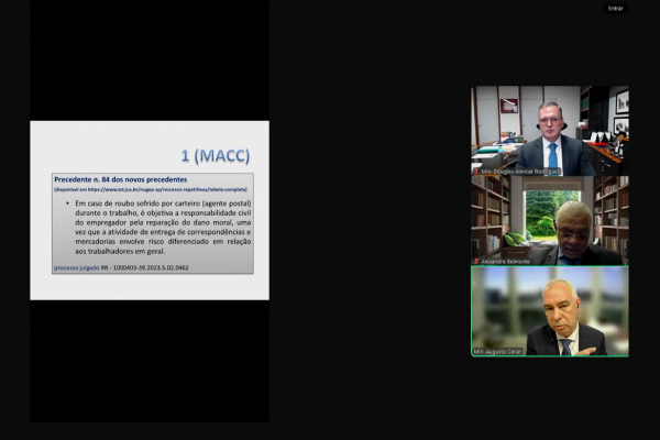 2ª edição de webinário da Enamat discute 18 novas teses vinculantes do TST