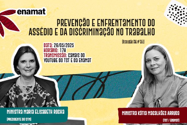 Palestra sobre prevenção e enfrentamento ao assédio e à discriminação no Trabalho está com inscrições abertas